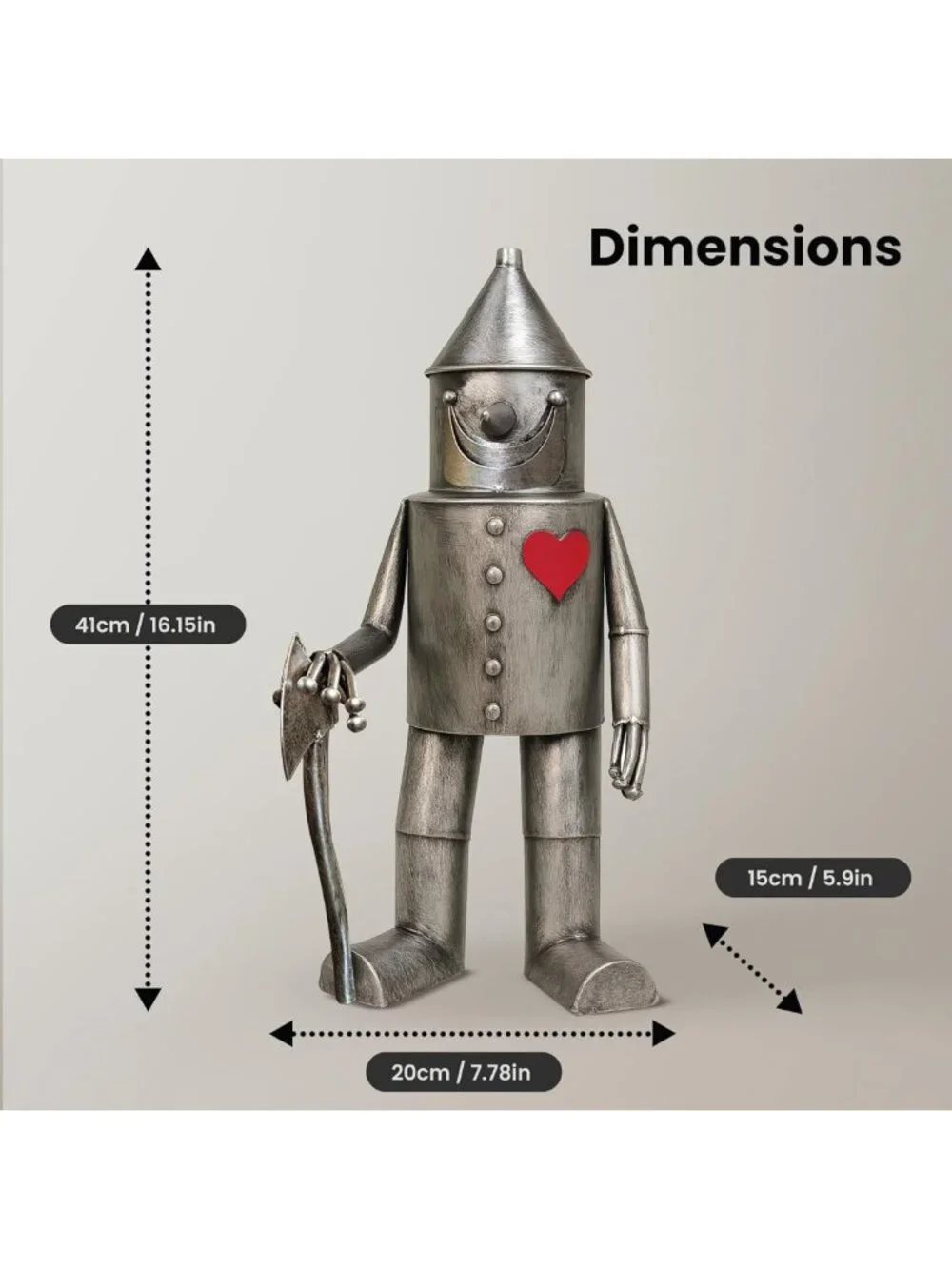 Whimsical Metal Garden Statue - Unique Outdoor Decor for Lawn or Patio